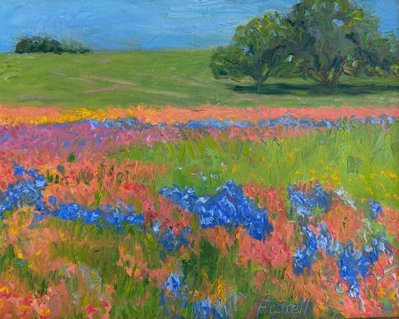 Wildflower Field by artist Sandra Farrell